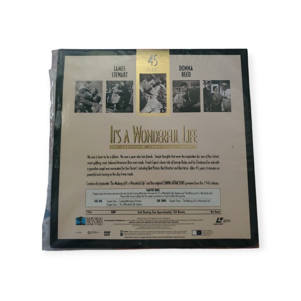 It's a Wonderful Life 45th Anniversary Edition Laserdisc - Picture 2 of 3